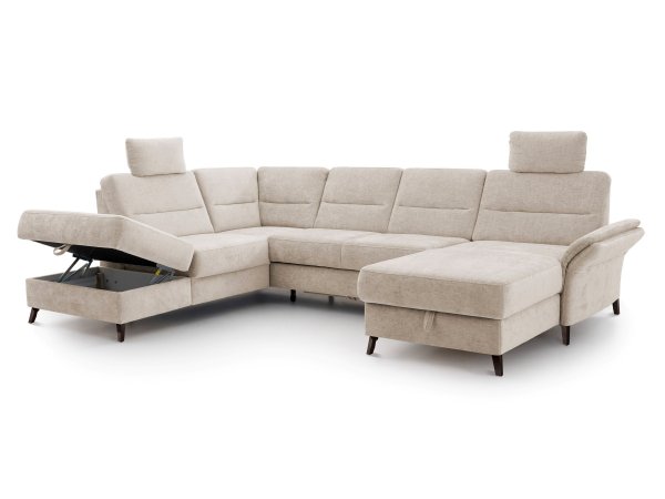 Rohová sedací souprava do tvaru U ve skandinávském stylu WESTERLAND 2