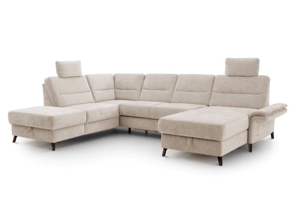 Rohová sedací souprava do tvaru U ve skandinávském stylu WESTERLAND 2