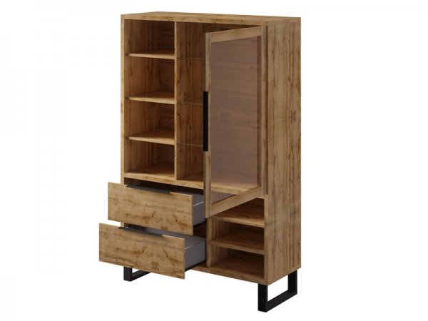 Vitrína do obývacího pokoje HALLE typ 13 dub wotana