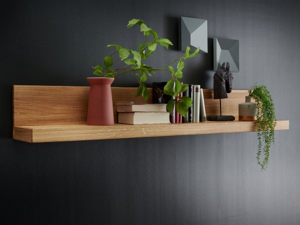 Dubový nábytek z masivu do obývacího pokoje LOMMA 8 (černé úchyty) - 100% masiv