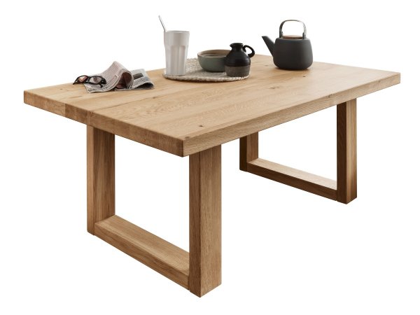 Dubový nábytek z masivu do obývacího pokoje LOMMA 9 (černé úchyty) 100% masiv