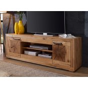 Dubový televizní stolek IV do obývacího pokoje SUNDBY dub divoký