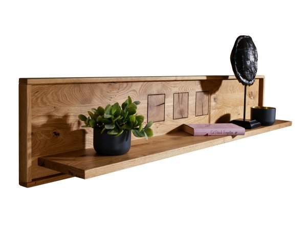 Dubová police II do obývacího pokoje SUNDBY dub divoký