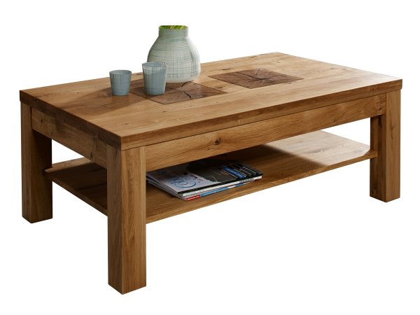 Dubový konferenční stolek I do obývacího pokoje SUNDBY dub divoký
