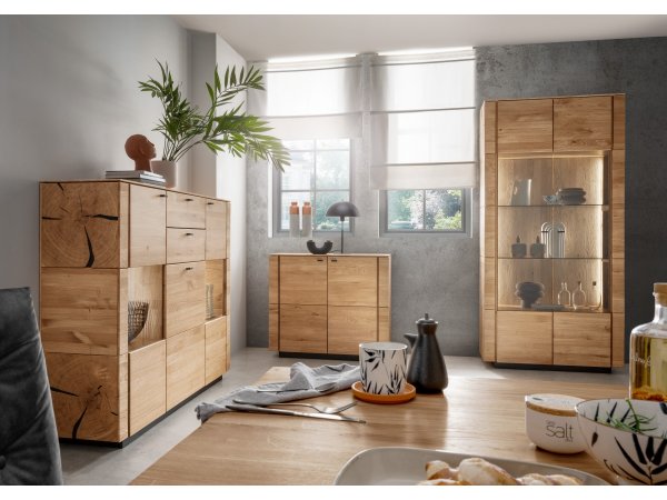 Komoda I z dubového masivu KARIS dub divoký 100% masiv