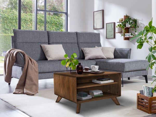 Konferenční stolek z masivu I ALVIK buk olejovaný v barvě tabáku