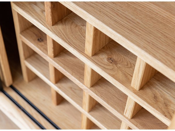 Dubová komoda LOFT s barem