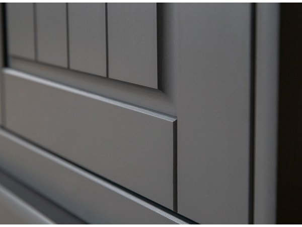 Komoda 4-dvéřová LUNO grafit/dub