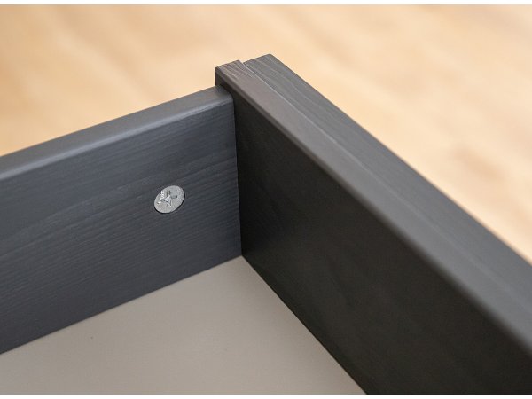 Vitrína 2-dvéřová LUNO grafit/dub