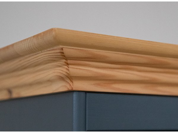 Komoda 4-dvéřová LUNO grafit/borovice