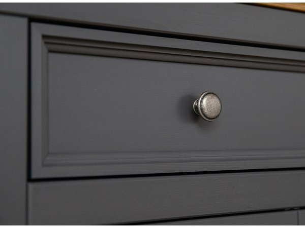 Vitrína 2-dvéřová LUNO grafit/dub