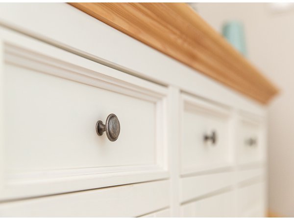 Komoda 3-dvéřová LUNO bílá/borovice