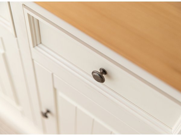 Komoda 3-dvéřová LUNO bílá/borovice